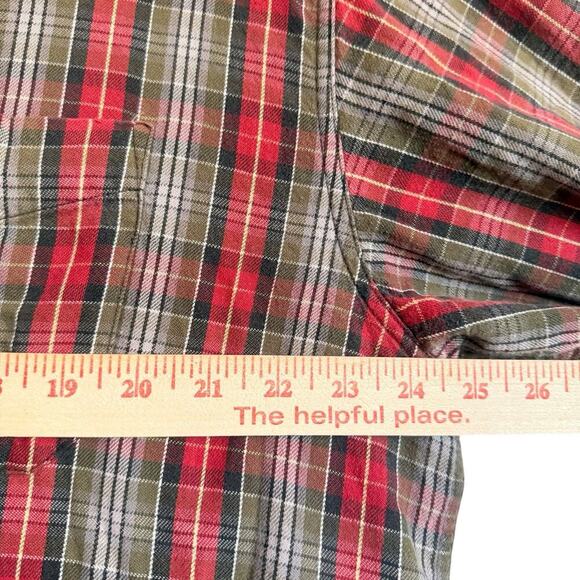 LL Bean Sz XLT Plaid Button Down Shirt‎ Outdoor Cabincore Preppy - Picture 10 of 16